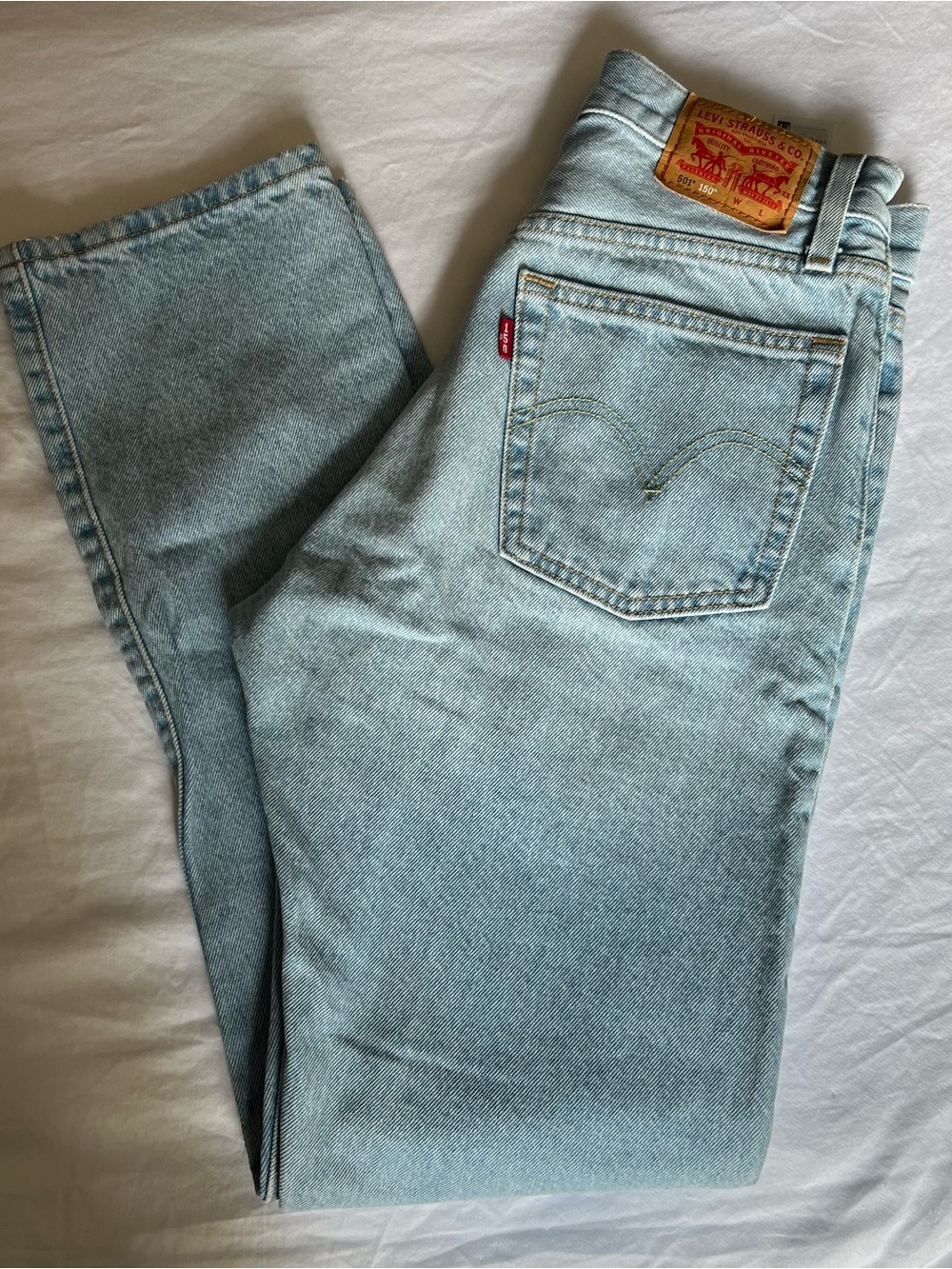 Levi's 501 Light Wash High Rise Jeans
